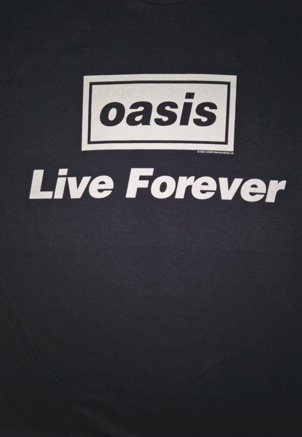 Oasis Live Forever T-Paita