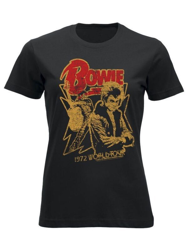 David Bowie 1972 Tour (lady) Naisten T-Paita