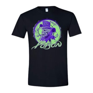 Poison Smoking Skull T-Shirt T-Paita