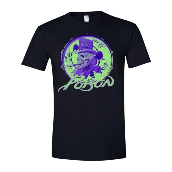 Poison Smoking Skull T-Shirt T-Paita