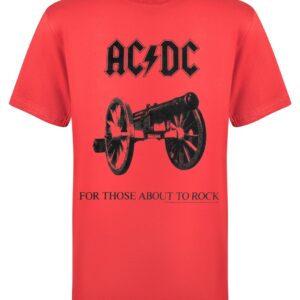 AC/DC For Those about to rock red T-Paita