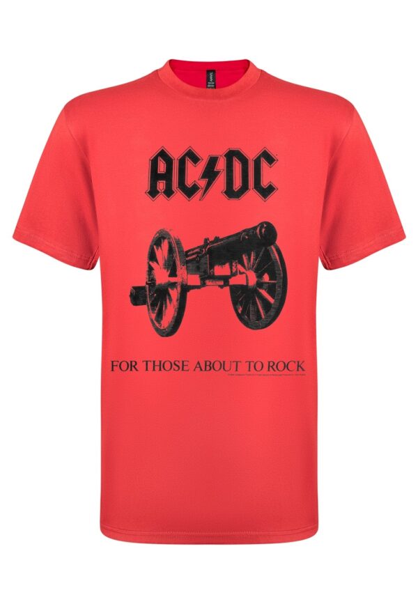 AC/DC For Those about to rock red T-Paita