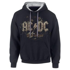 AC/DC Rock or bust Black and grey mens Huppari