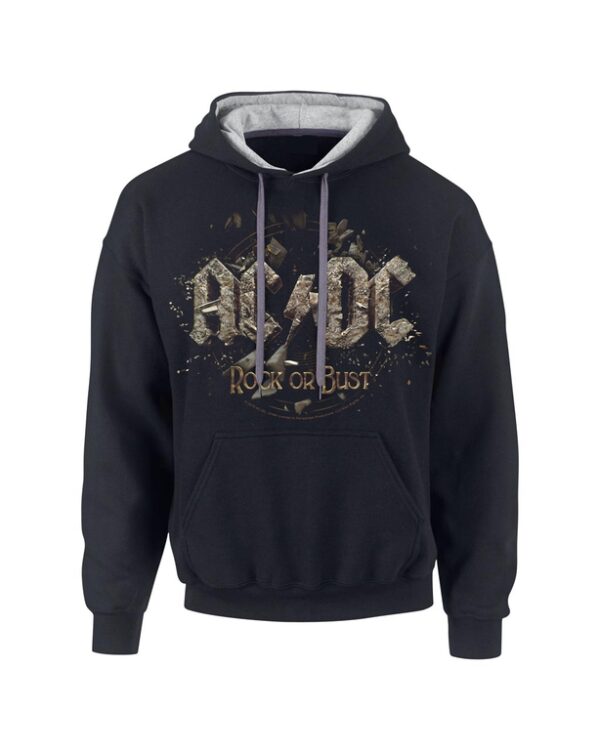 AC/DC Rock or bust Black and grey mens Huppari