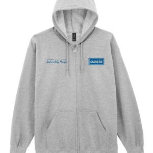 Oasis- Definitely Maybe Tracklistning Zip-up Huppari