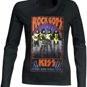 Kiss - Rock Gods Naisten Pitkähihainen T-Paita