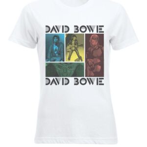 David Bowie Mick Rock College (lady) Naisten T-Paita