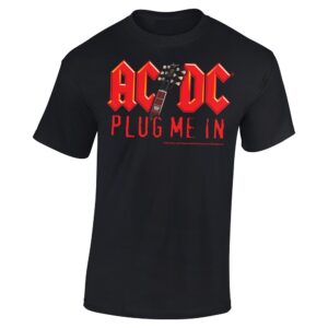AC/DC Plug me in with Angus Young T-Paita