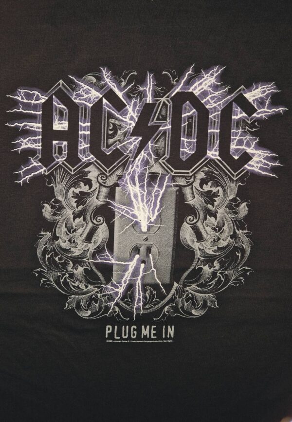 AC/DC Plug me in mens T-Paita