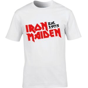 Iron Maiden Slanted Established Logo T-Paita