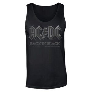 AC/DC Back in Black Hihaton T-Paita