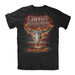 Lynyrd Skynyrd - Flaming Skull T-Paita