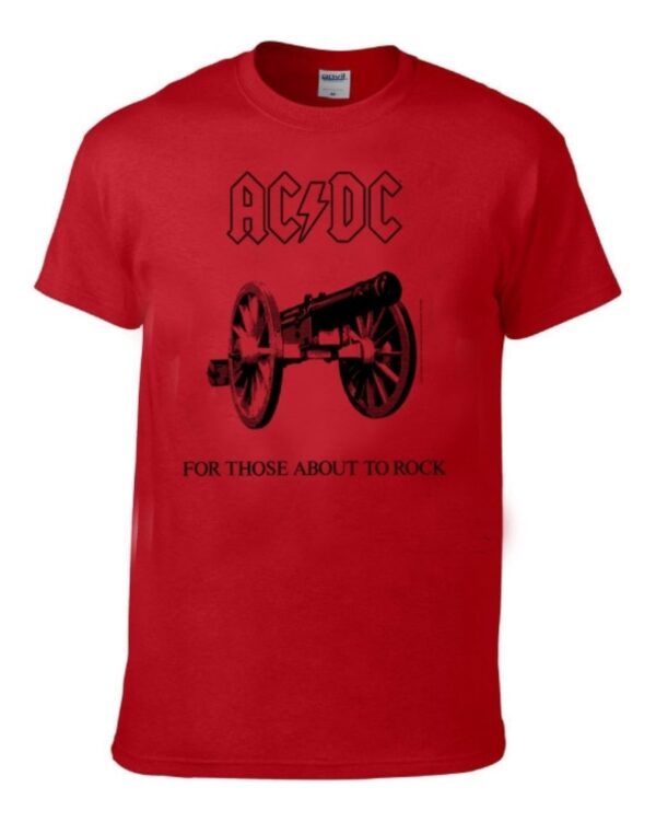 AC/DC For those about to rock Red Lasten T-Paita
