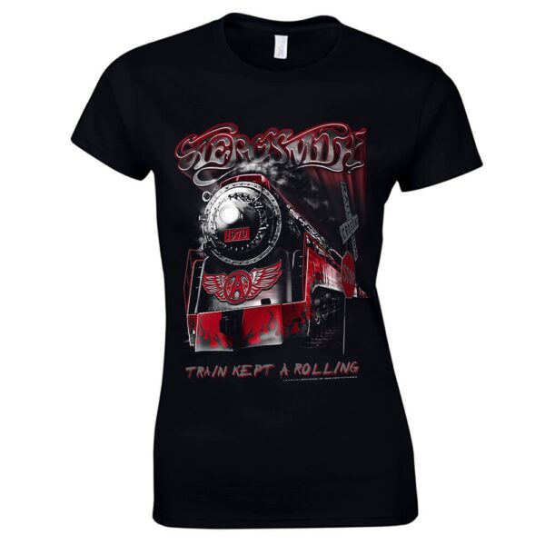 Aerosmith - Train kept a going Naisten T-Paita