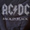 AC/DC Back in Black Hihaton T-Paita