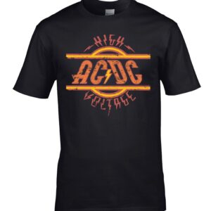 AC/DC High Voltage Musta T-Paita