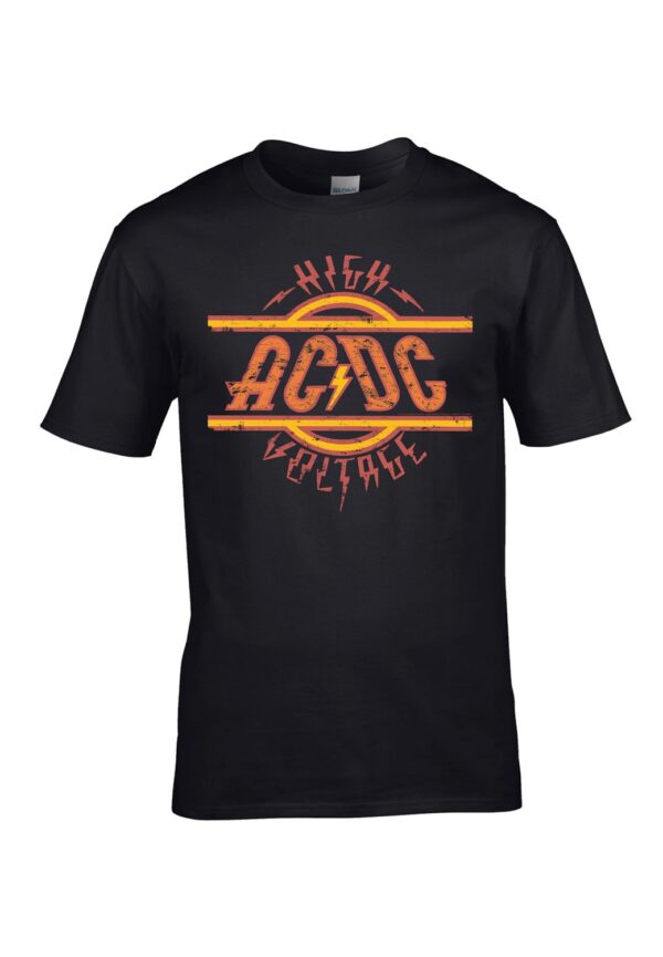 AC/DC High Voltage Musta T-Paita