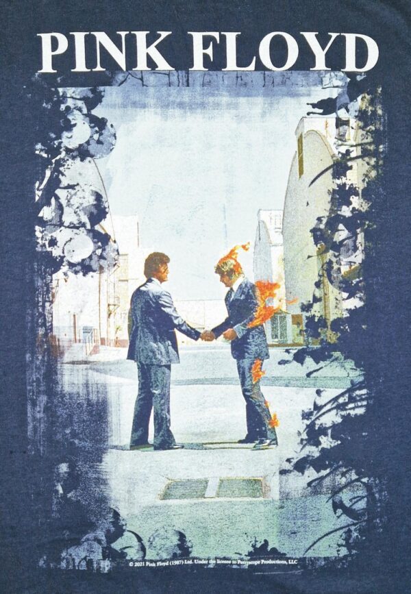 Pink Floyd - Burning man Navy T-Paita