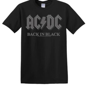 AC/DC Back in Black T-Paita