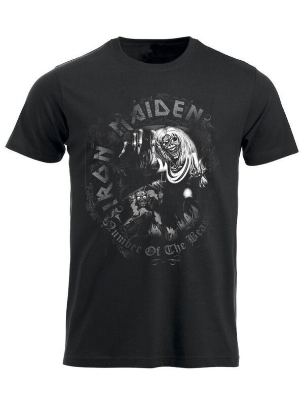 Iron Maiden Number of the Beast Watermark T-Paita