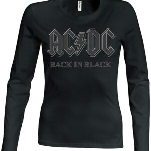 AC/DC Back in Black Naisten Pitkähihainen T-Paita