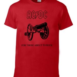 AC/DC For those about to rock Red Lasten T-Paita
