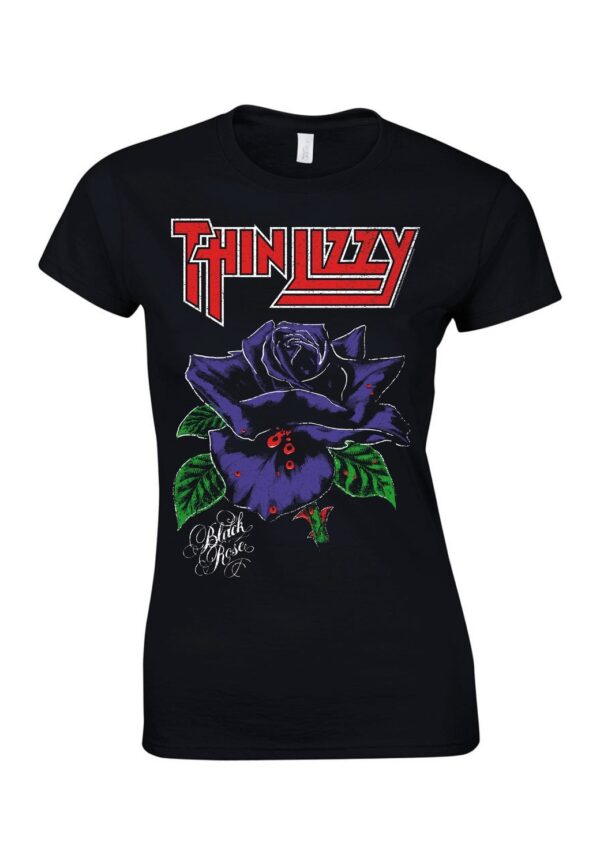 Thin Lizzy Black Rose (lady) Naisten T-Paita