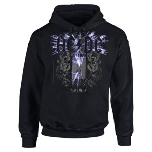 Ac/Dc Plug Me In Black Men Hoodie Huppari