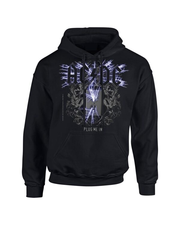 Ac/Dc Plug Me In Black Men Hoodie Huppari