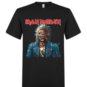 Iron maiden Portrait Eddie Smoke T-Paita