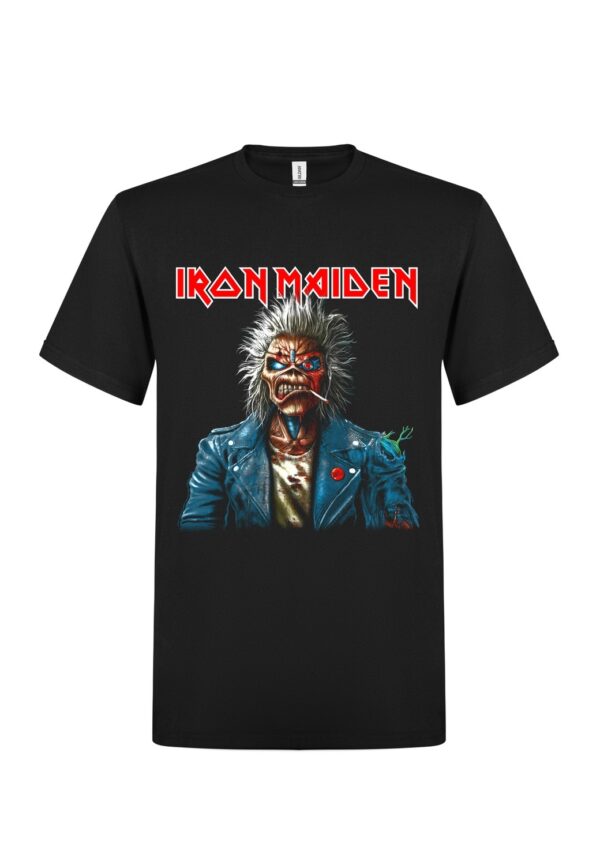 Iron maiden Portrait Eddie Smoke T-Paita
