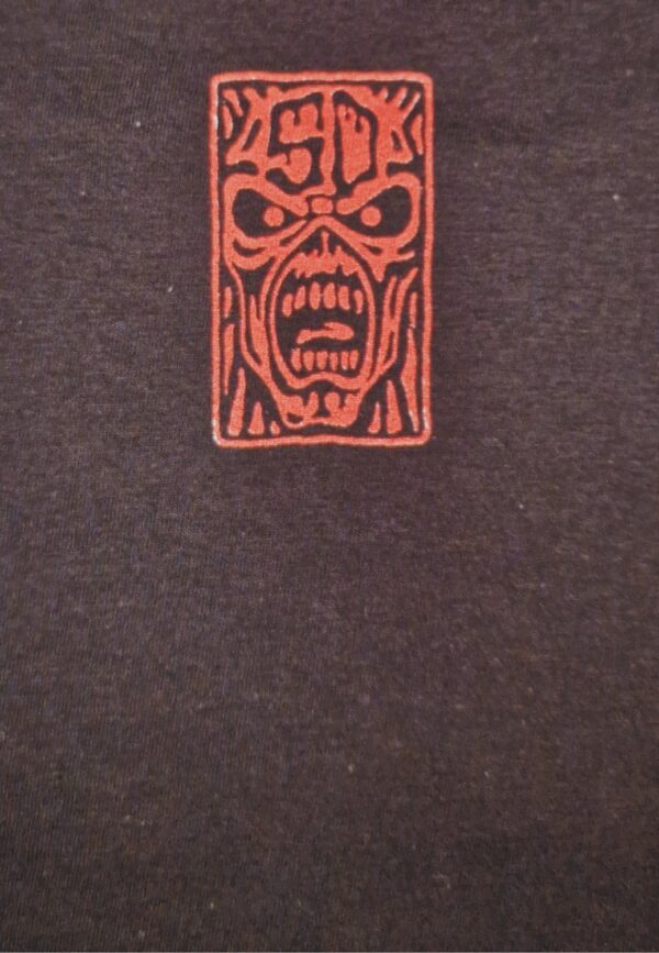 Iron Maiden Axe Eddie Red White Circle Back and Front T-Paita