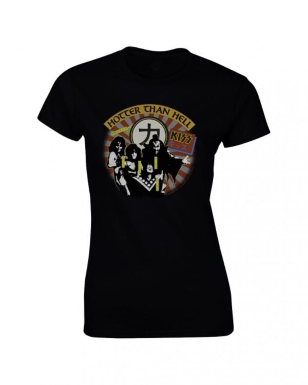 Kiss - Hotter than Hell Naisten T-Paita