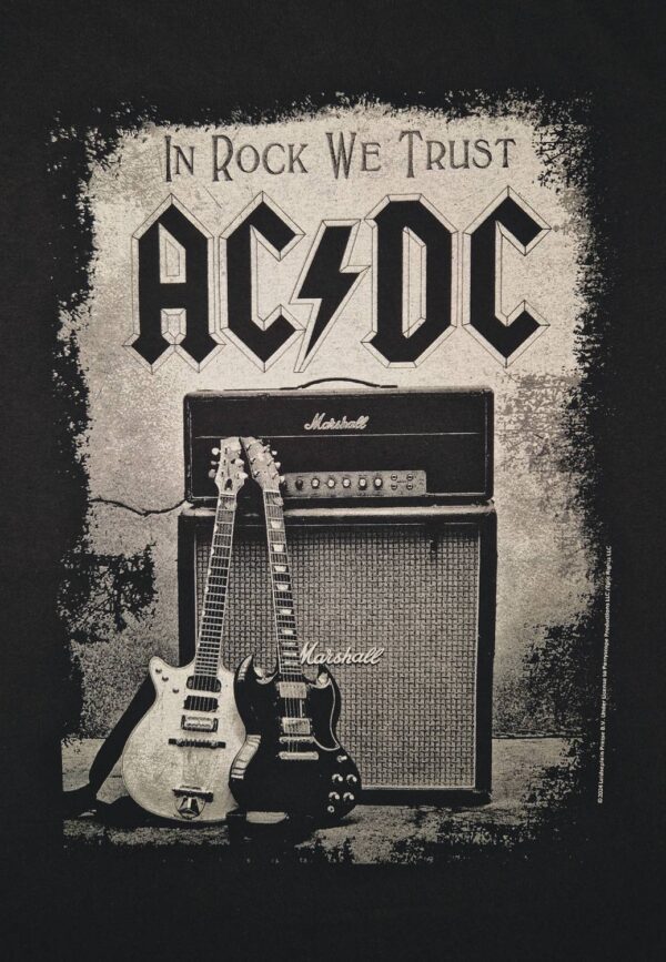 AC/DC In rock we trust T-Paita