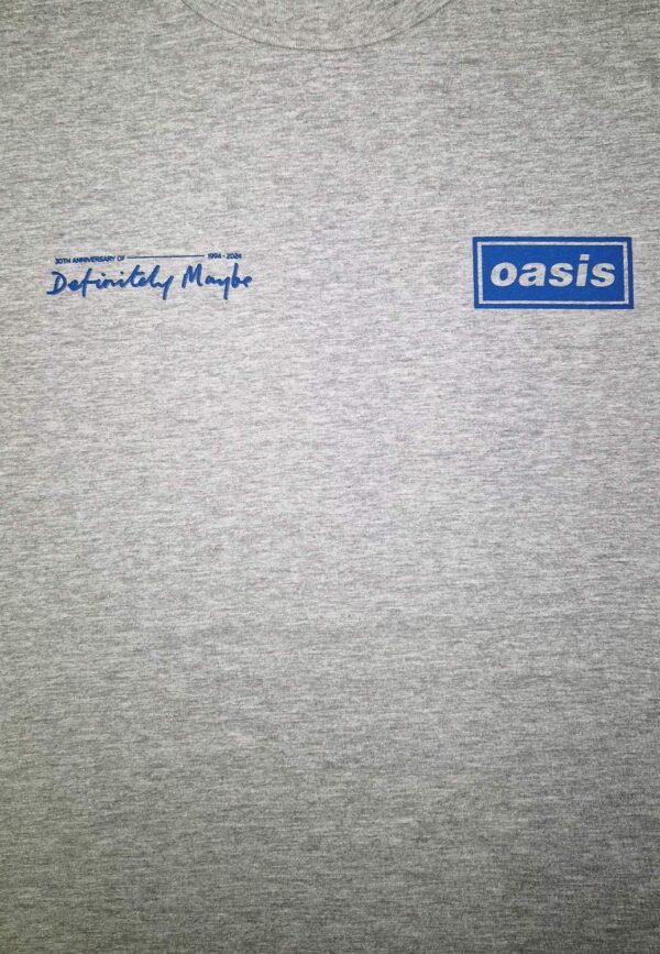 Oasis- Definitely Maybe Tracklistning T-Paita