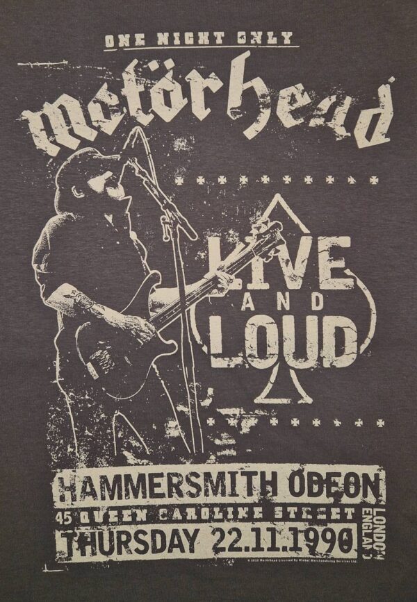 Motörhead Live and Loud T-Paita