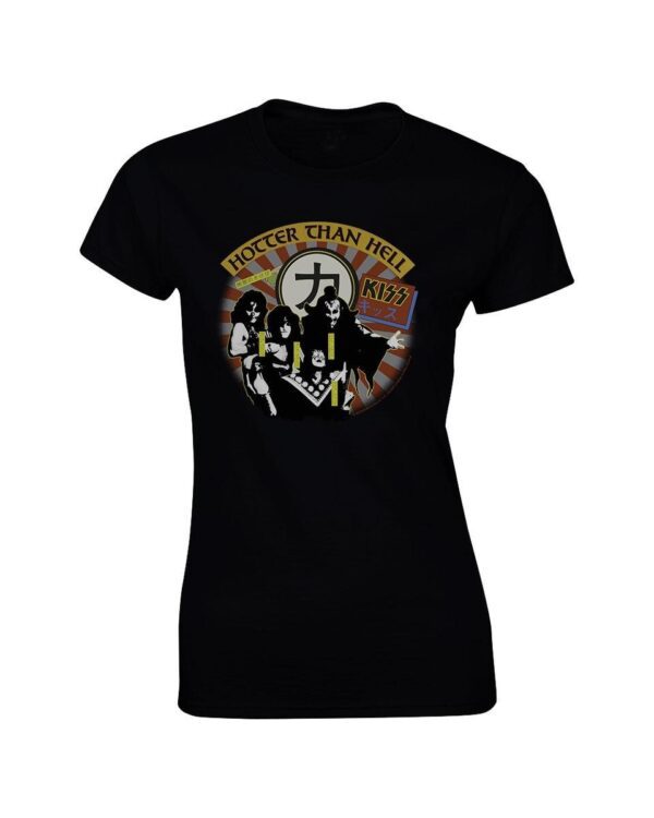 Kiss - Hotter than Hell Naisten T-Paita