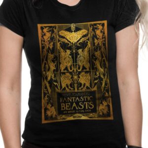 Crimes Of Grindelwald - Gold Foil Book Cover Naisten T-Paita