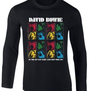 David Bowie New York Kit Kat Club T-Paita Pitkähihainen