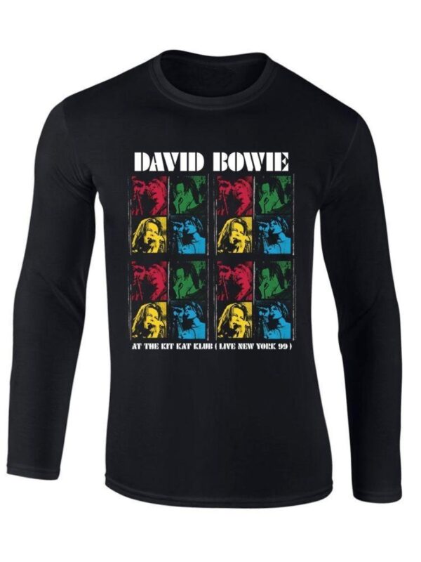 David Bowie New York Kit Kat Club T-Paita Pitkähihainen