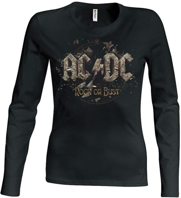 AC/DC Rock or bust Naisten Pitkähihainen T-Paita