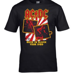 Ac/dc Back in Black Tour 1980 T-Paita