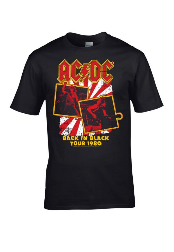 Ac/dc Back in Black Tour 1980 T-Paita