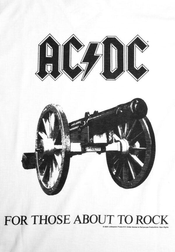 AC/DC For Those about to rock white T-Paita