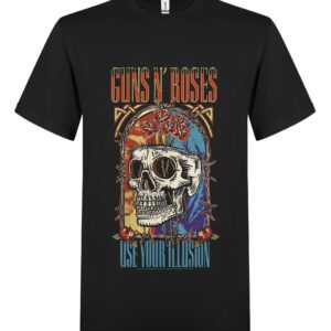 Guns N´ Roses Use your Illution Skull T-Paita