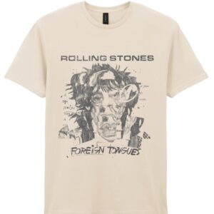 Rolling Stones Foreign Tongues Art Tracks T-Paita