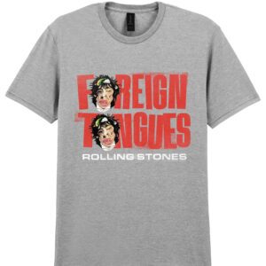 Rolling Stones Foreign Tongues Art Two Heads T-Paita