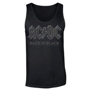 AC/DC Back in Black Hihaton T-Paita